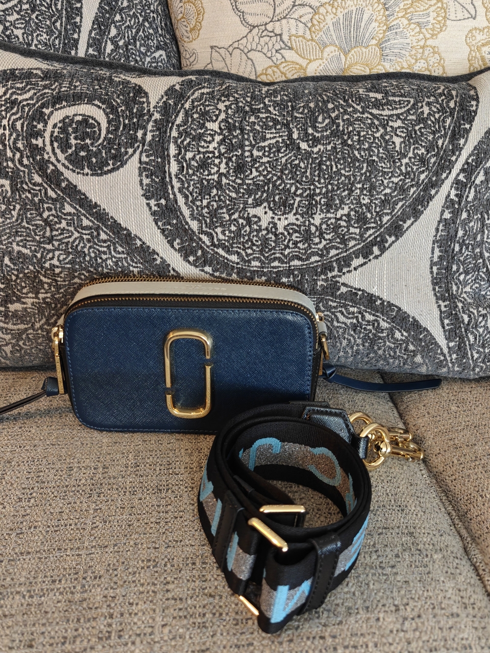 Marc Jacobs Snapshot Camera Bag in Blue Sea Multi - Picture 4 of 10